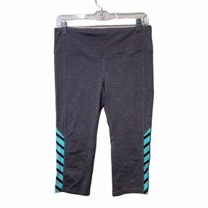 COPY - Alo Yoga Grey Striped Cropped Leggings